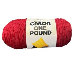 Caron One Pound Yarn Red CLARET Medium Weight 16 oz‎ 812 yds Medium 4 NEW